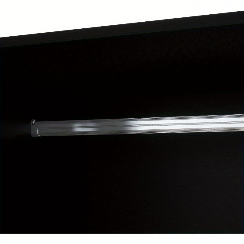 Large Capacity Wooden Armoire Wardrobe Closet with 3 Doors, Hanging Rods, 4 Drawers & Shelves - Black Storage Cabinet Organizer for Bedroom